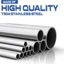 2.5" OD Stainless Steel Pipe Mandrel Bend, 45 Degree 2FT Length, T304 Stainless Steel Pipe Tubing Tube Piping Universal