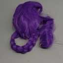 MAGQOO Purple Braid Wig Kids Girls Light Purple Wig Long Braids Wigs Hair Cosplay Costume Party Wigs