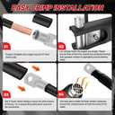 RED WOLF 20PCS 6 AWG-5/16 Marine Grade Wire Lugs, Tinned Copper Ring Terminal Connectors Ends W/3:1 Dual Wall Adhesive Heat Shrink Tubing, Heavy Duty Anti-Rust Battery Cable Ends