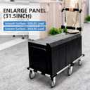 KEDSUM 500LB Heavy Duty Foldable Push Cart Dolly with 6 Wheels