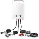 GASLAND 5L 1.32GPM Portable Propane Tankless Water Heater with 1.32GPM Water Pump and Pipe Strainer