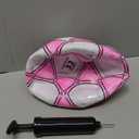 Soccer Ball Size 3,4,5 Soft PU for Practice Training Gift Boys Girls Kid Come with Pump and Needle, (Pink)