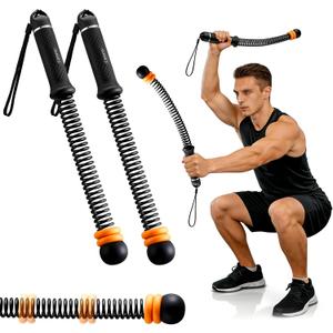 Cordless Battle Ropes with Adjustable Weighted Ropeless Battle Rope for Home Gym Exercise, Portable Workout Equipment for Strength Training & Cardio Fitness for Women & Men