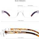 LifeArt 2/4 Pairs Reading Glasses, Blue Light Blocking Glasses, Computer Glasses for Men and Women, Rectangle Eyewear Frame