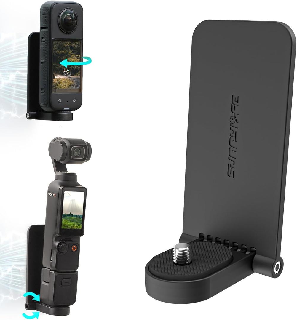 Magnetic Mount Stand Compatible with Insta360 X4 X5, with 1/4 Screw Action Camera Accessories for Insta 360 x5/x4/x3/go 3s/DJI Osmo Pocket 3/GoPro Hero 13/12 Quick Fixation