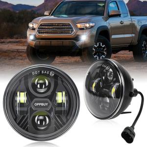 4.7 LED Fog Light Compatible with Tacoma 2005-2011,2004-2006 Solara,2008-2015 Sequoia,2007-2013 Tundra,80W 6500K Waterproof Plug&Play Driving Fog Light Replacement Assembly Kit