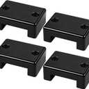4 Pack Black Plastic Wire Cover Cable Covers for Boats Wire Pass Through Protector for Concealing & Protecting Wires, Holes up to 1-1/4 Inch