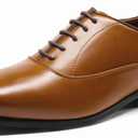 Bruno Marc Men's Plain-Toe Lace Up Dress Oxfords, Size 11
