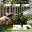 Turn Any Hose into a High Pressure Water Cleaning Jet, 2026 New Multi Function Lawn & Garden Watering Sprayer, Heavy Duty Garden Hose Nozzle, Spray Nozzles for Cleaning Yard Patio Car