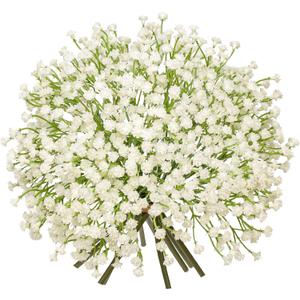 Baby's Breath Artificial Flowers Bulk 10 Pack (30pcs) Faux Baby Breath Plastic Flower Fake Gypsophila Flower Arrangement for Crafts Fake Flowers Bouquet for Wedding Centerpieces Cream Baby Breath