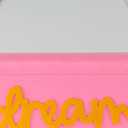 Dream Big Mini Hanging Felt Banner，- Baby Kids Girl Nursery Wall Decor, Kids Room Flag, Cute Decorative Banner, Charming Decoration For Small Spaces (pink)