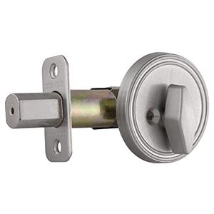 Design House 750836 2-3/8-inch Backset Single Sided Deadbolt with Turn-Button Interior, Satin Nickel