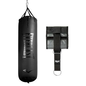 Everlast Elite 2 Heavy Bag (70 LB) with Wood Beam Heavy Punching Bag Hanger, Durable Boxing Heavy Bag for Home Training