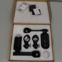 Highway Pegs for Harley Davidson, Universal Motorcycle Footrest, 1.25" Engine Guard Mount,Long Black Aluminum, Anti-Slip Design