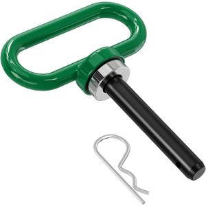 Nilight 1/2 Inch Diameter Heavy Duty Ultra Strong Neodymium Magnet Trailer Hitch Pin Green for Lawn Mower, Tractor, Towing Cargo, ATV Trailer