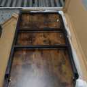 Folding Coffee Table, Portable Floor Table Desk for Sitting on The Floor, No Assembly Low Coffee Table for Living Room, Home, Caravan and Camping Use, Rustic Brown Wood, 39.4Lx19.7Wx15.8H, Rustic Brown 