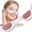 Under-Eye Red Light Therapy Glasses, Rechargeable Therapy Device Microcurrent Eye Massager, Botanique Paris Eyes Bag Remover for Dark Circles, Eye Bags & Wrinkles (White)