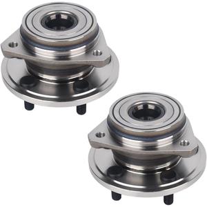 Autoround 513084 Front Wheel Hub and Bearing Assembly 2PCS fit for Jeep Cherokee Wrangler Grand Cherokee TJ Comanche Wagoneer 5 Lug