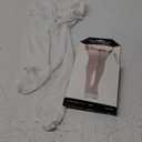 Dreamgirl Women's Plus-Size Lace Top Sheer Thigh-High Stockings, White, Queen/ Small