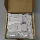 Bluetooth Portable Home CD Music Player with Remote Control, Timer, Built-in Speakers and LED Display - FM Radio Boombox (White)