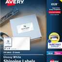 Avery Shipping Labels, Sure Feed and Easy Peel Technology, Glossy White Labels, 2" x 4", Permanent Adhesive, Laser/Inkjet, 250 Total (6528)