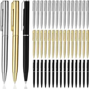 Teling 72 Pcs Small Ballpoint Pen Mini Pens Bulk 4 Inch Short Small Tiny Black Ink Ballpoint Writing Tool for Notebook Pockets Signature Notepads School Office(Sliver, Gold, Black,Classic Style) Teling 72 Pcs Small Ballpoint Pen Mini Pens Bulk 4 Inch Short Small Tiny Black Ink Ballpoint Writing Tool for Notebook Pockets Signature Notepads School Office(Sliver, Gold, Black,Classic Style)