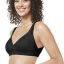 Warner's Womens No Side Effects Underarm and Back-Smoothing Comfort Wireless Lightly Lined T-Shirt Bra Ra2231a, Size Medium