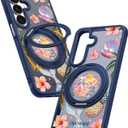 Uppuppy for Samsung Galaxy A16 4G/5G Case- Compatible with MagSafe for Women Girls Bulit-in 360 Rotatable Magnetic Ring Holder Kickstand Cute Aesthetic Y2K Design for Samsung A16 (Summer)
