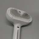 Renu Dog Brush, Renu FreshFur Dog Shower Brush + Bathing Solution, 3 in 1 Self Cleaning Steamy Pet Brushes, Dog Grooming Tool for Long & Short Hair, Removes Loose Hair Reduces Shedding (White)