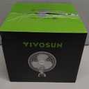 VIVOSUN AeroWave A6 Grow Tent Clip Fan, Patented Portable Auto Oscillating Fan 6” with 2Speed, Strong Airflow but Low Noise, and FullyAdjustable Tilt for Hydroponic Ventilation, White, 1Pack