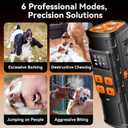 Dog Bark Deterrent DevicesUpgraded Smart Display,3X Ultrasonic Pet Gentle Anti Barking Device for Dogs,Stop Neighbors Dogs from Barking,Indoor Outdoor Bark Control for Dog Training