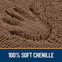 OLANLY Bathroom Rugs 30x20, Extra Soft Absorbent Chenille Bath Rugs, Rubber Backing Quick Dry, Machine Washable Bath Mats for Bathroom Floor, Tub and Shower, Home Decor Accessories, Mocha