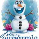 Children Merry Christmas Adorable Cartoon Wall Decal Decoration Kids Movie Character Cute Snowman Friend Character Carrot Nose Holiday Gift Lasts Years and Easily Removable - Size: 27 In(W) x 30 In(H)
