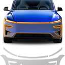 TPU Precut Paint Protection Film for Tesla Model Y Juniper Performance (2025+) Clear Self-Healing PPF Kit Scratch Exterior Accessories (Transparent, Front Bumper + Headlights 6Pcs) 