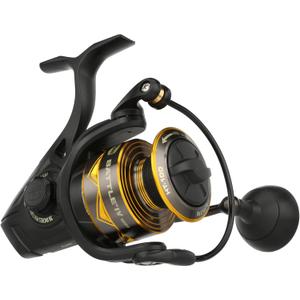 Penn Battle IV Size 5000 Spinning Fishing Reel, Full Metal Body and Sideplate, CNC Gear Technology, Hydro Armor Seals Critical Area from Water Intrusion, HT-100 Drag System