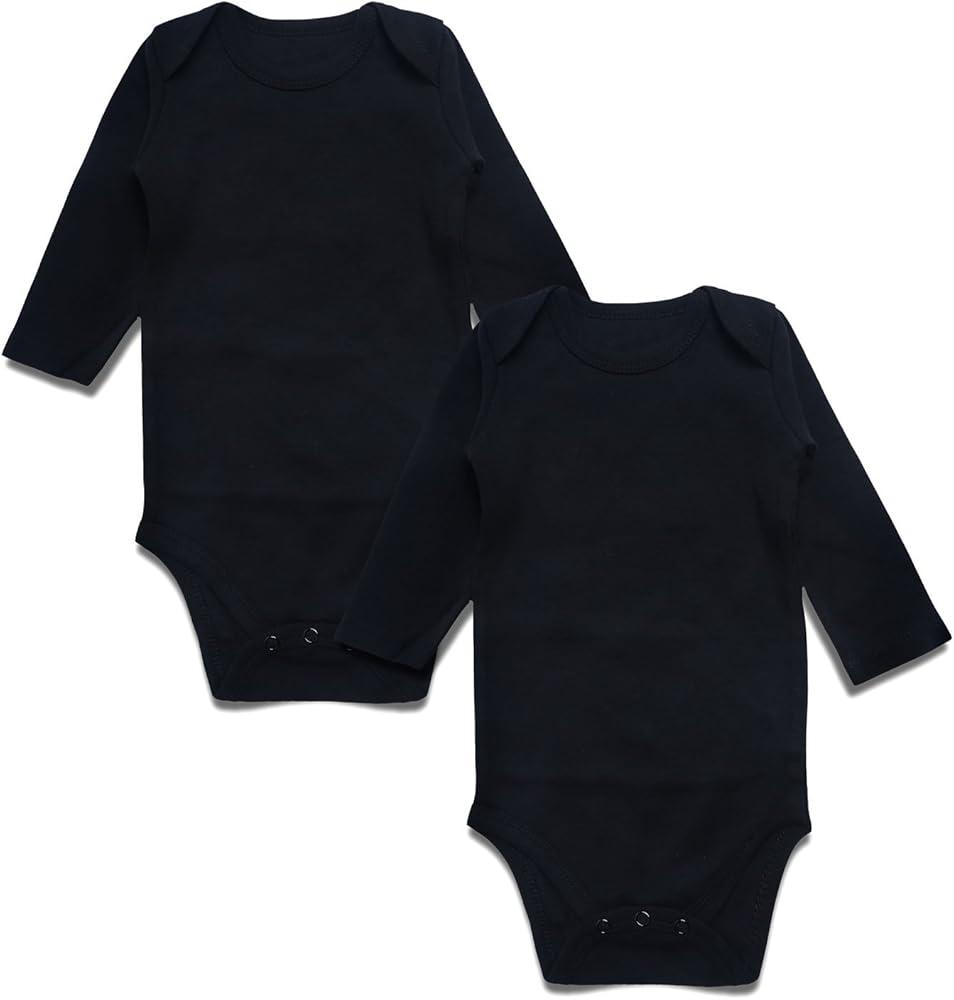 Baby Bamboo Spandex Infant Bodysuits Long Sleeve and Short Sleeve 6-9M