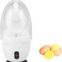 Electric Egg Scrambler in Shell, Golden Egg Spinner Hard Boiled Egg Mixer for Babies, Soft Silicone Pad, Two Way Rotation, Save Time and Effort (US Plug)