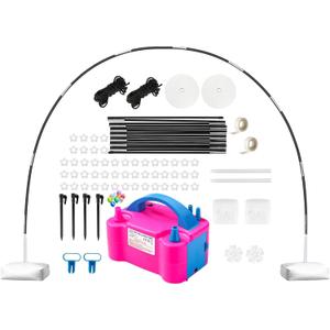Voircoloria Balloon Arch Kit with Balloon Pump Electric, Improved Balloon Arch Stand with Base for Birthday Gender Reveal Baby Shower Balloons Party Decorations