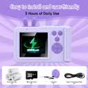 Kids Instant Print Camera,1080P Videos Digital Camera for Kids, Toddler Camera for Christmas Birthday Toy Gifts for Girls/Boys Age 3-12, Portable Kids Camera for 3 4 5 6 7 8 9 10 with SD Card (Purple)
