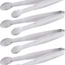 Mini Serving Tongs 5-Inch Stainless Steel Small Appetizer Tongs, Set of 4