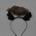 SIOTMERA Reindeer Antlers Headband, Realistic Deer Antlers Headbands Reindeer Ears Adults Christmas Party Birthday Makeup Cosplay, Reindeer Headband for Christmas Eve Costume Gift, Brown