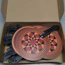 Roowest 50 Pcs African Plastic Fans 5 Styles African Party Favors Bulk Round Handheld Fans for Women Summer Wedding Birthday Party Gifts Community Supplies
