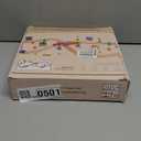 60Pcs Train Set for Toddlers, Bridge & Double-Side Wooden Train Set Tracks, Fits Brio, Thomas, Melissa and Doug, Kids Gift Toys for 3 4 5 Years Old Boys Girls (61pcs)