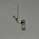 Hibbent Universal Metal Front Mount Toilet Handle Replacement Kit, Brass Toilet Flush Tank Lever with Stainless Steel Flapper Chains for Most Toilets, Chrome