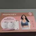 Momcozy M5 Smart APP Controlled Wearable Breast Pump, Hands-Free Wireless Electric Pump, 3 Modes 9 Suction Levels, BPA-Free, Portable Lightweight, 24mm Flange, 2-Pack Cozy Red
