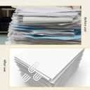 20 PCS Sublimation Paper Clips, 1.97×3.94 Inch Acrylic Sublimation Clipboard Blanks, Suitable for Crafts, Gifts, Home, Office, School DIY Supplies