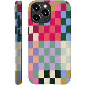 SEized Case Compatible with for iPhone 16 Pro Max,Colorful Checkerboard Phone Case for Girl Women Boy Men,Durable Protection Phone Case for iPhone 16 Pro Max