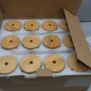 [ 12pcs Set ] Glass Cups with Bamboo Lids and Glass Straw - Beer Shaped Drinking Glasses, 16 oz Iced Coffee Glasses, Cute Tumbler Cup for Smoothie, Boba Tea, Whiskey, Water - 4 Cleaning Brushes