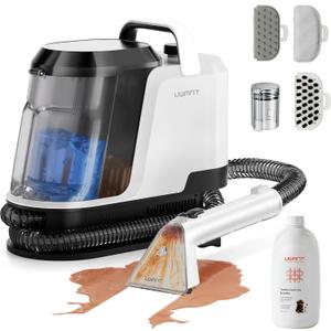 uwant Carpet Cleaner Machine 18Kpa Powerful Suction Upholstery Cleaner for Pet, Portable Carpet Cleaner with Cleaning Tools&Self-cleaning Set of 1 for Spot, Cars,Rug,Furniture (Standard)