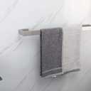 TocTen Bath Towel Rack - Square Base Thicken SUS304 Stainless Steel Towel Bar for Bathroom, Bathroom Bar Accessories Towel Rod Heavy Duty Wall Mounted Towel Holder (Brushed Nickel, 24 Inch)